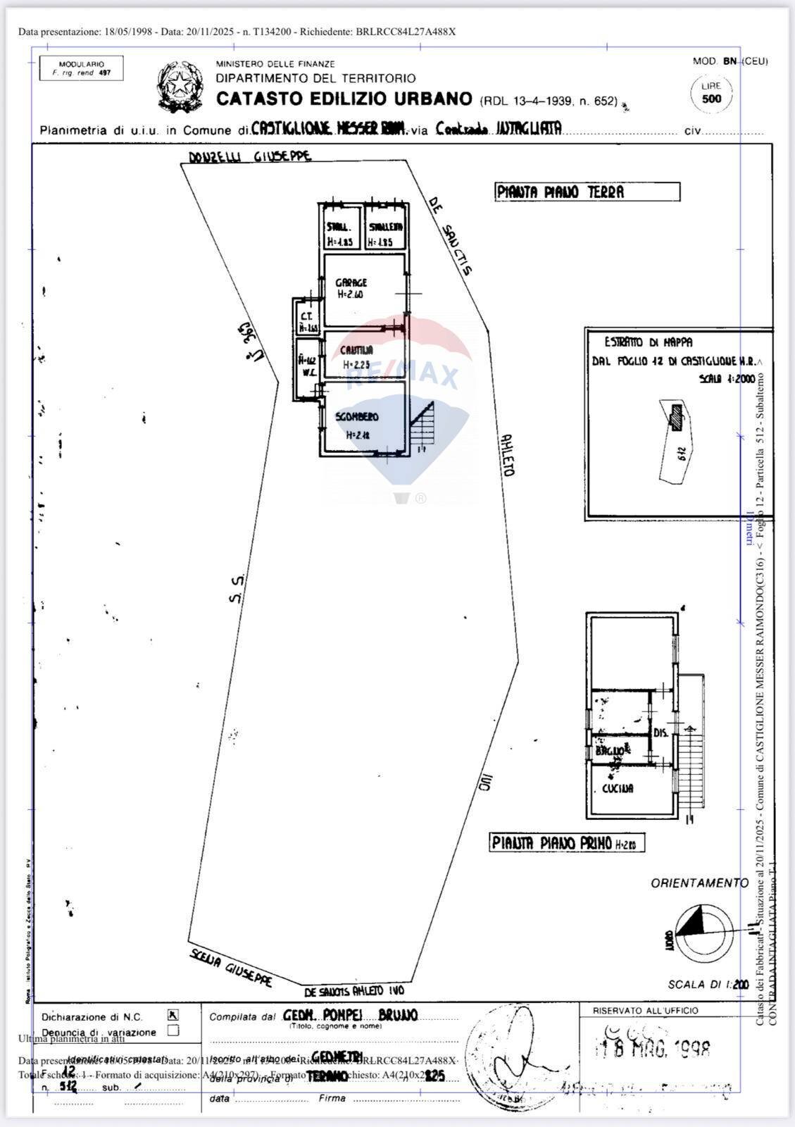 Pianta 2D - Independent house Contrada Intagliata
 
130, Castiglione Messer Raimondo - floor plans 1