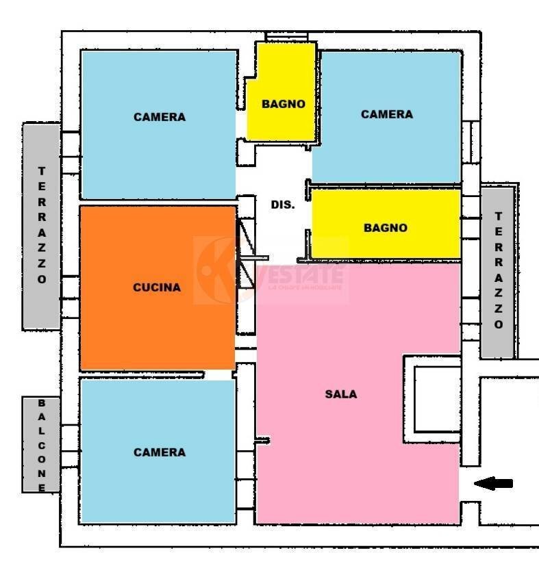 Foto 34 - Four-room apartment Via Cardinal Fossati
 
7, Sassari - floor plans 1