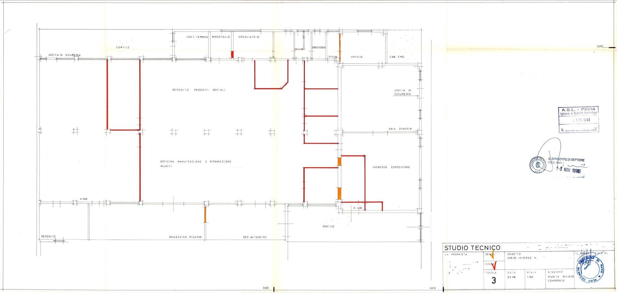 Capannone strada Provinciale Vigentina, Pavia - planimetria 1