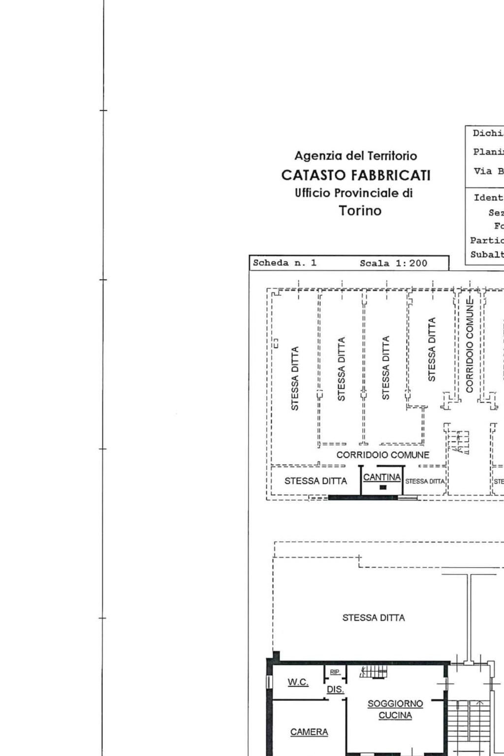 Three-room apartment via Bricherasio, 14, Carmagnola - floor plans 1