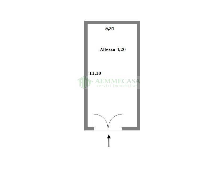 Foto 1 - Box Via Del Bosco
 
300, Catania - planimetria 1