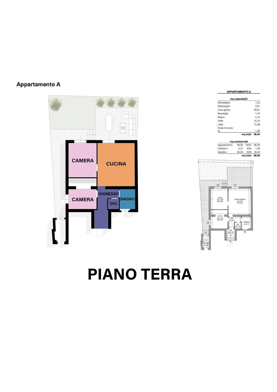 Trilocale piazza John Fitzgerald Kennedy, Ravenna - planimetria 1