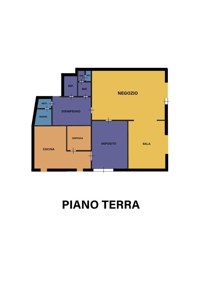 Shop corso Armando Diaz, Forlì - floor plans 1