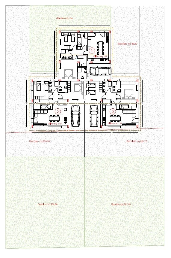 pianta con garage.jpg - Terraced Villa Ripatransone - floor plans 1