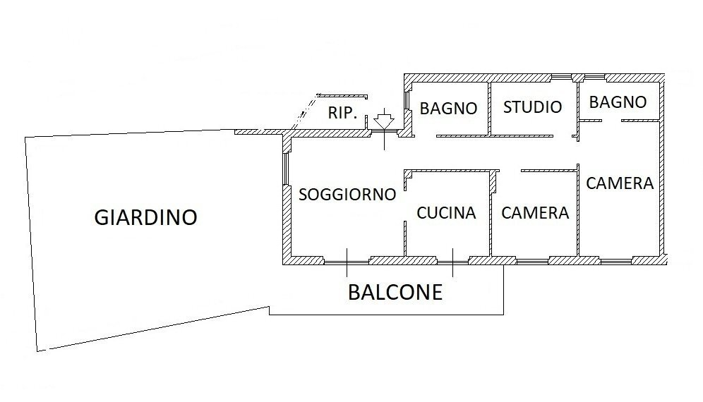 Planimetria - Appartamento Avegno - planimetria 1