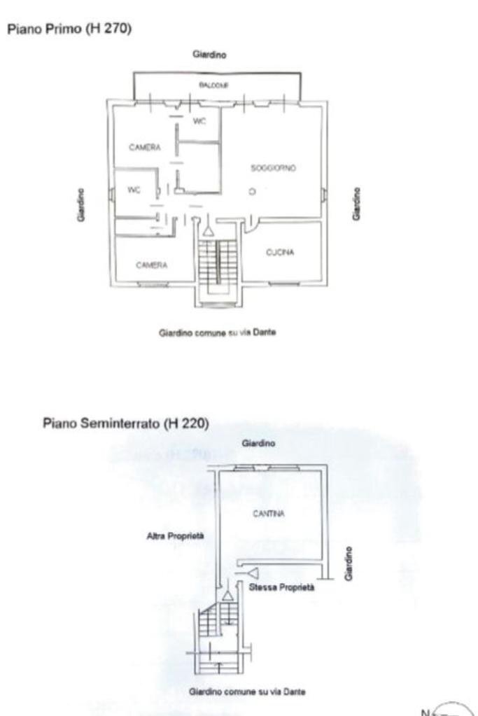 Four-room apartment Via Vittorio Alfieri, Corsico - floor plans 1