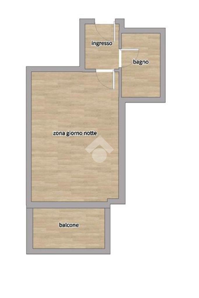 Monolocale Via Cesare Battisti, Melegnano - planimetria 1