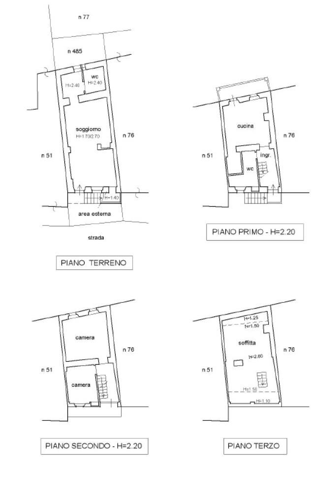 Casa semi indipendente Frazione Vaudano, Valdilana - planimetria 1
