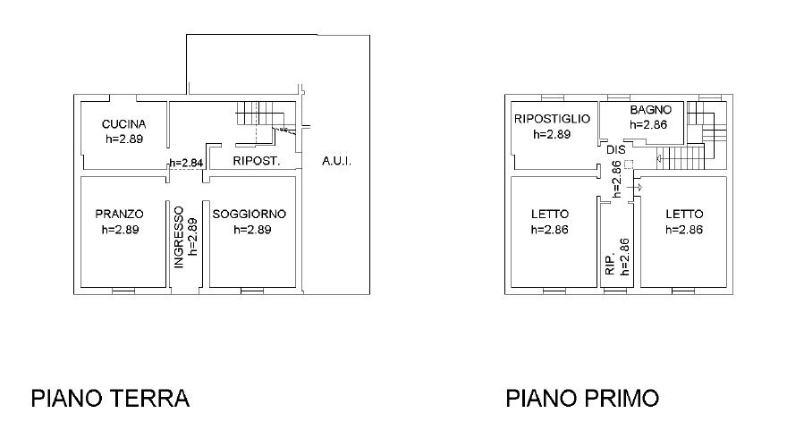 Planimetria abitazione - Independent house via Correcchio, 106, hamlet Sasso Morelli, Imola - floor plans 1