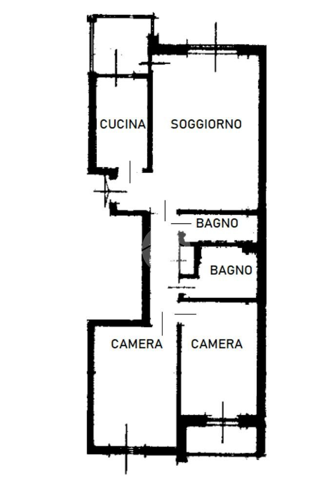 Quadrilocale Piazza Kennedy, Beinasco - planimetria 1