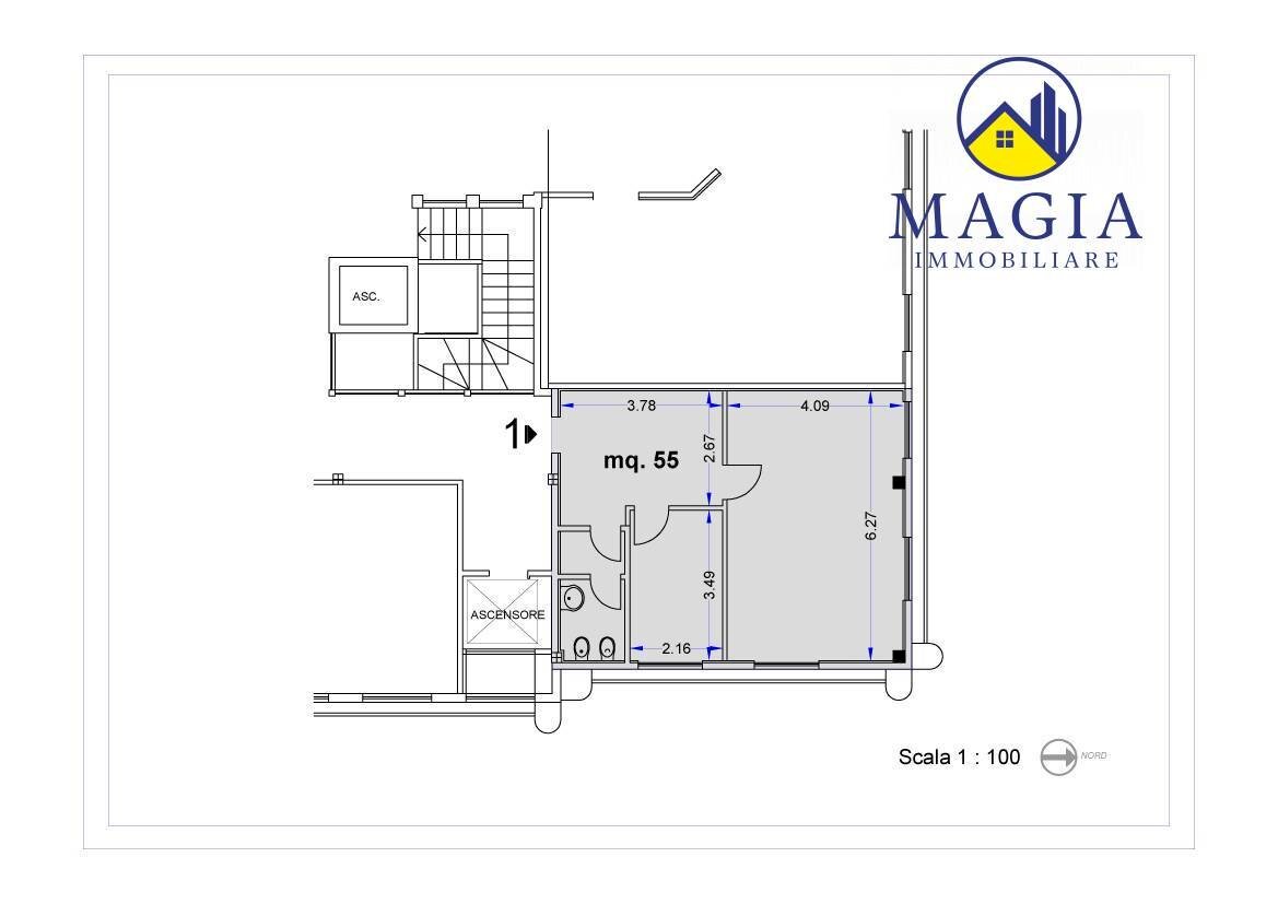 Foto 1 - Ufficio 1, Ascoli Piceno - planimetria 1