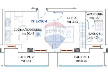 Pianta 2D - Bilocale Via Nazionale per Lanciano
 
snc, Santa Maria Imbaro - foto 11
