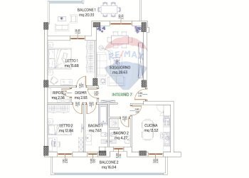 Pianta 2D - Quadrilocale Via Nazionale per Lanciano
 
snc, Santa Maria Imbaro - foto 10