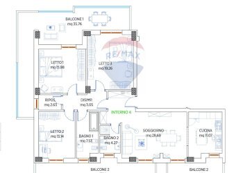 Pianta 2D - Appartamento Via Nazionale per Lanciano
 
17, Santa Maria Imbaro - foto 10