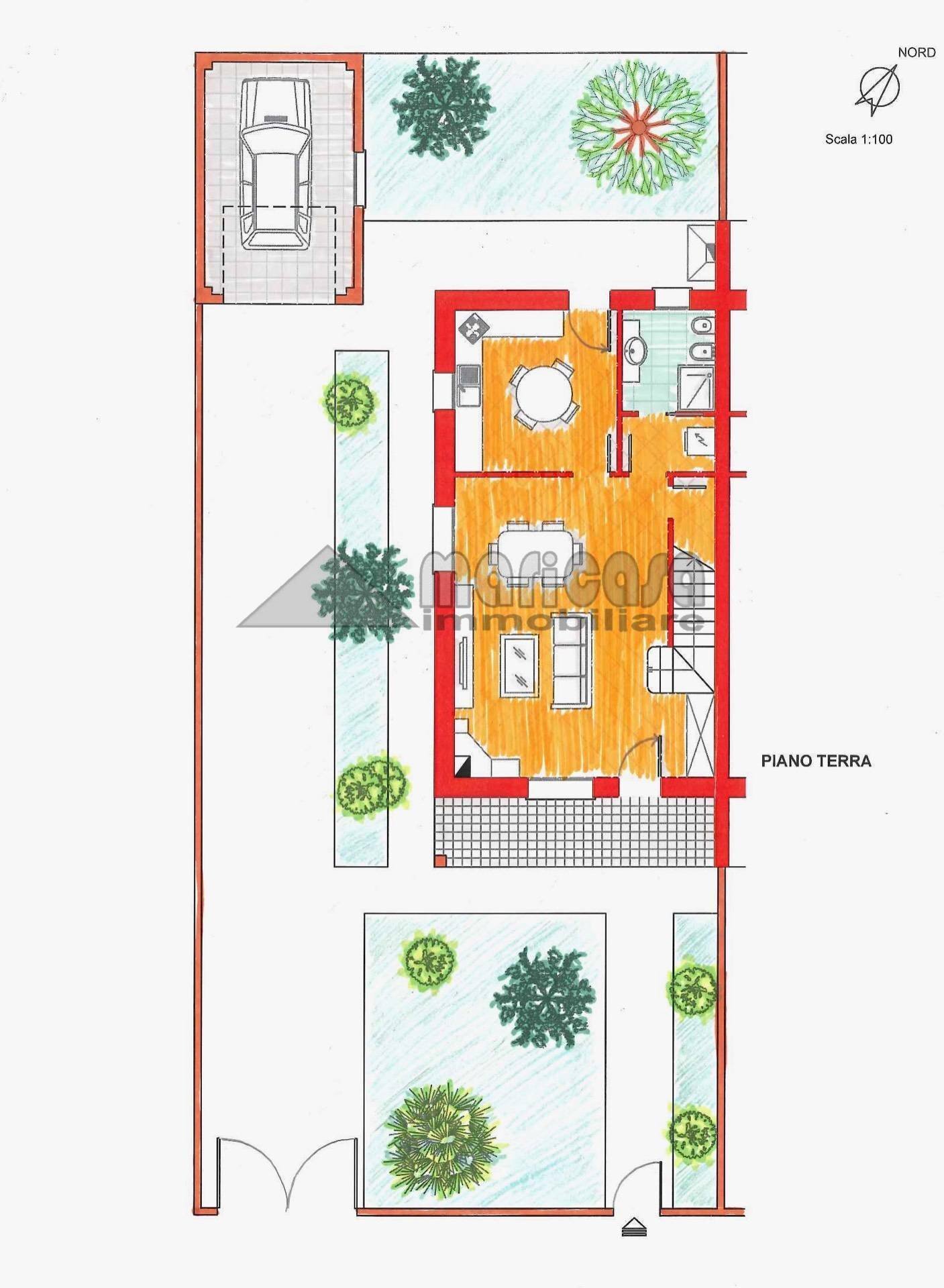 Foto 40 - Villa a Schiera via Madonna Boschi, Vigarano Mainarda - planimetria 1