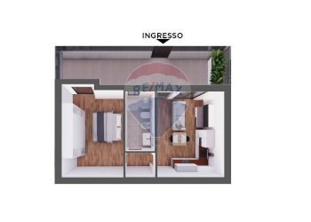 Pianta 3D - Villa a Schiera Via Delle Forze Armate
 
25/C, Bari - foto 10