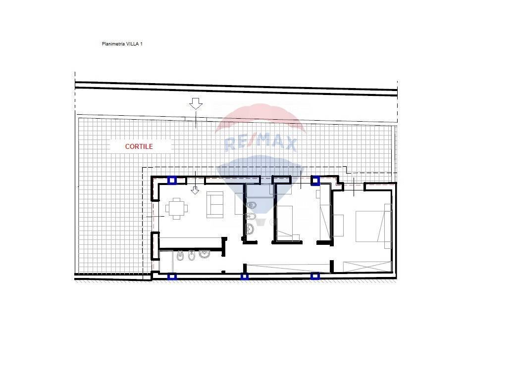 Pianta 2D - Villa a Schiera Via Delle Forze Armate
 
25/C, Bari - planimetria 1