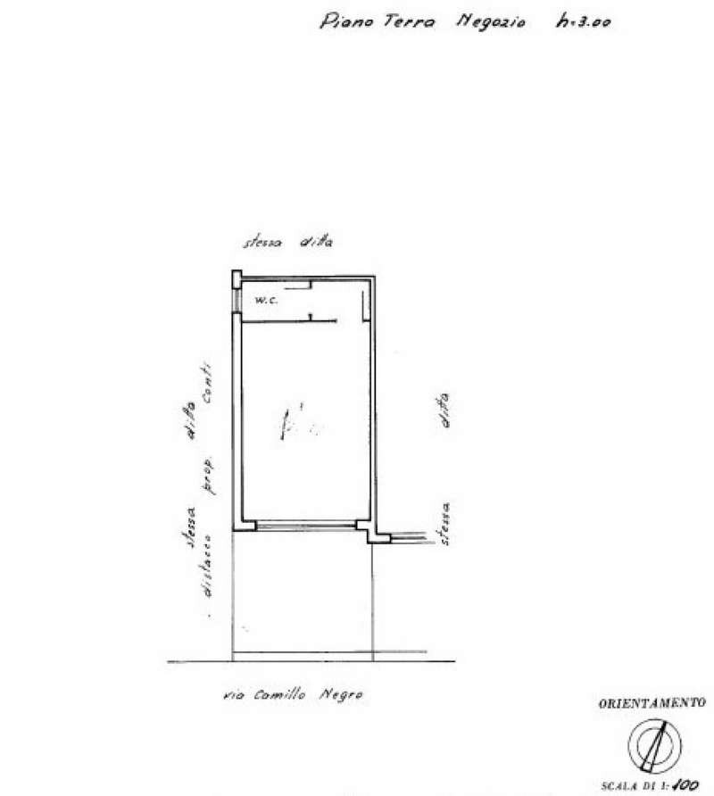 Planimetria - Shop via Camillo Negro, Roma - floor plans 1