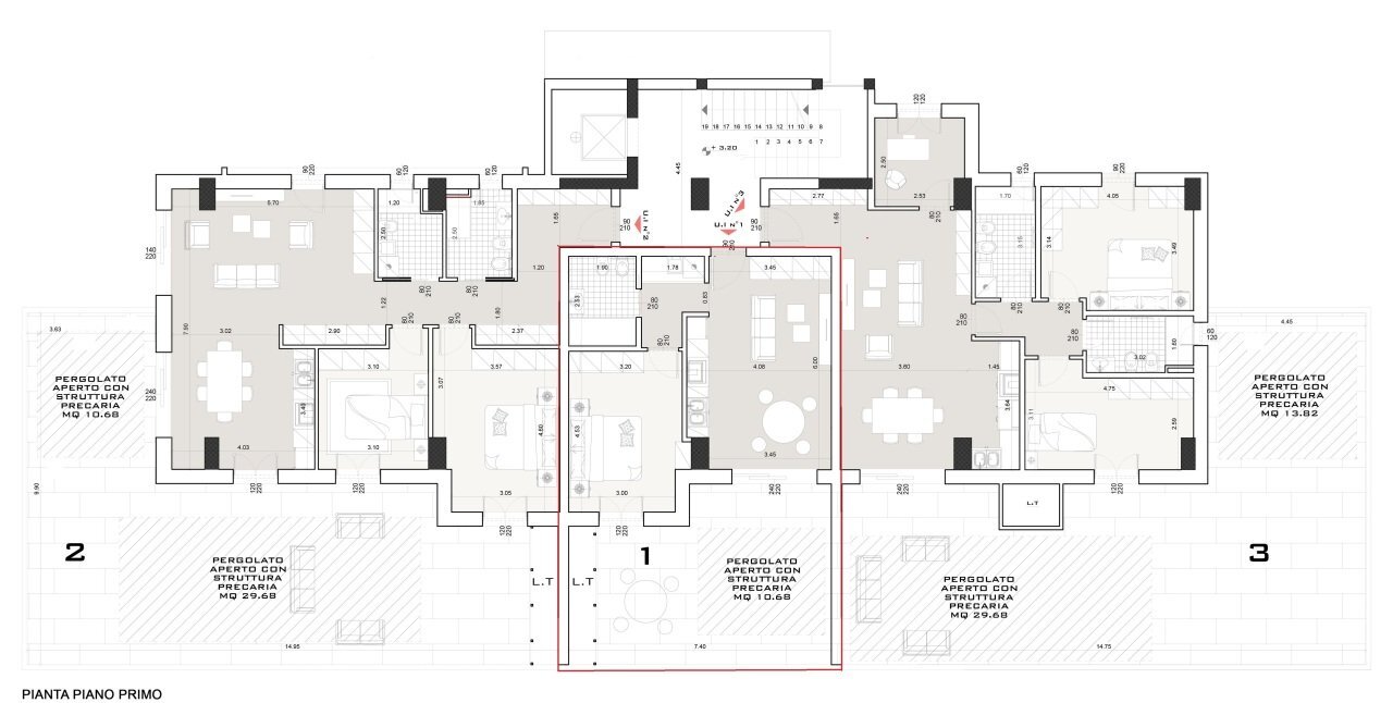 piano primo - 1.jpg - Bilocale Modica - planimetria 1