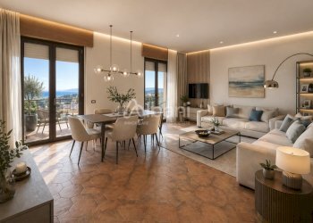 SP690_render di ristrutturazione per il salone - Attico La Spezia - foto 3