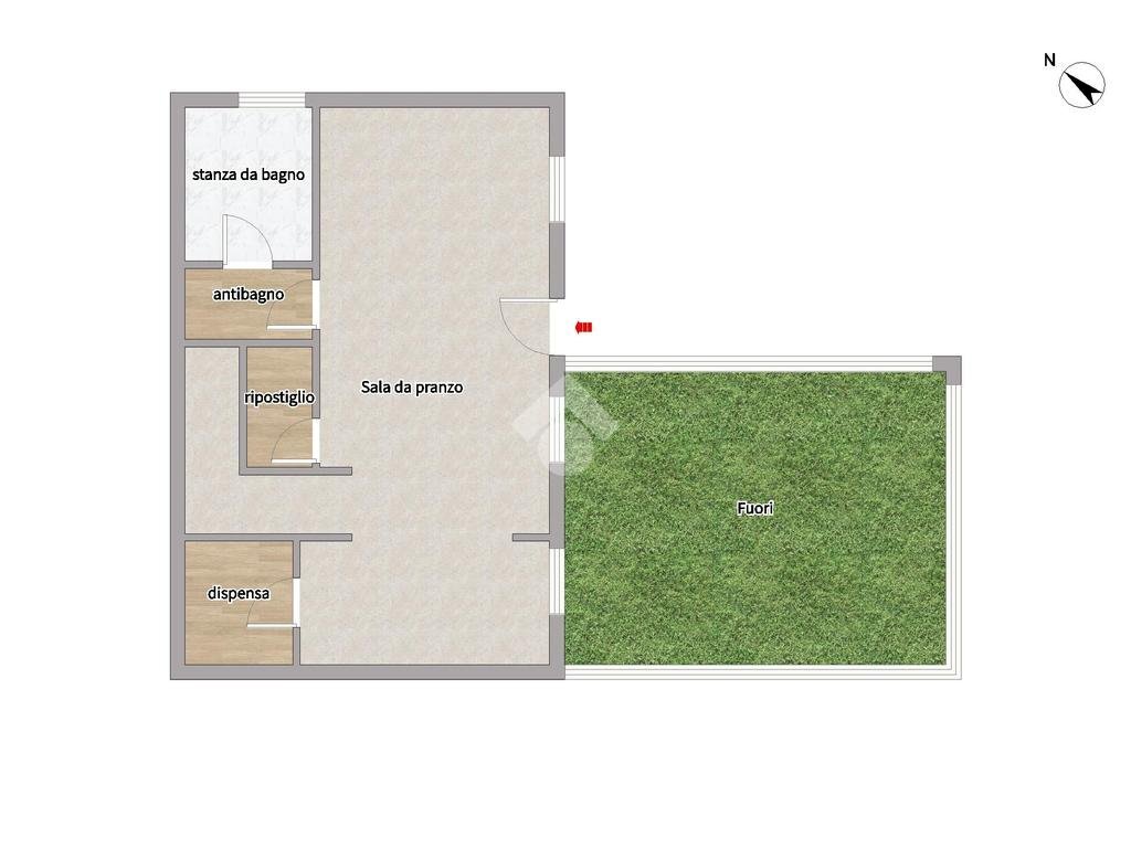 Porzione di casa Via Radici Sud, Castellarano - planimetria 1