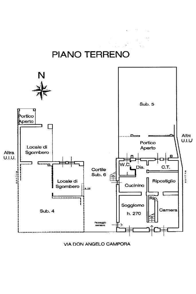 Casa indipendente Via A. Campora Don, Alessandria - planimetria 1