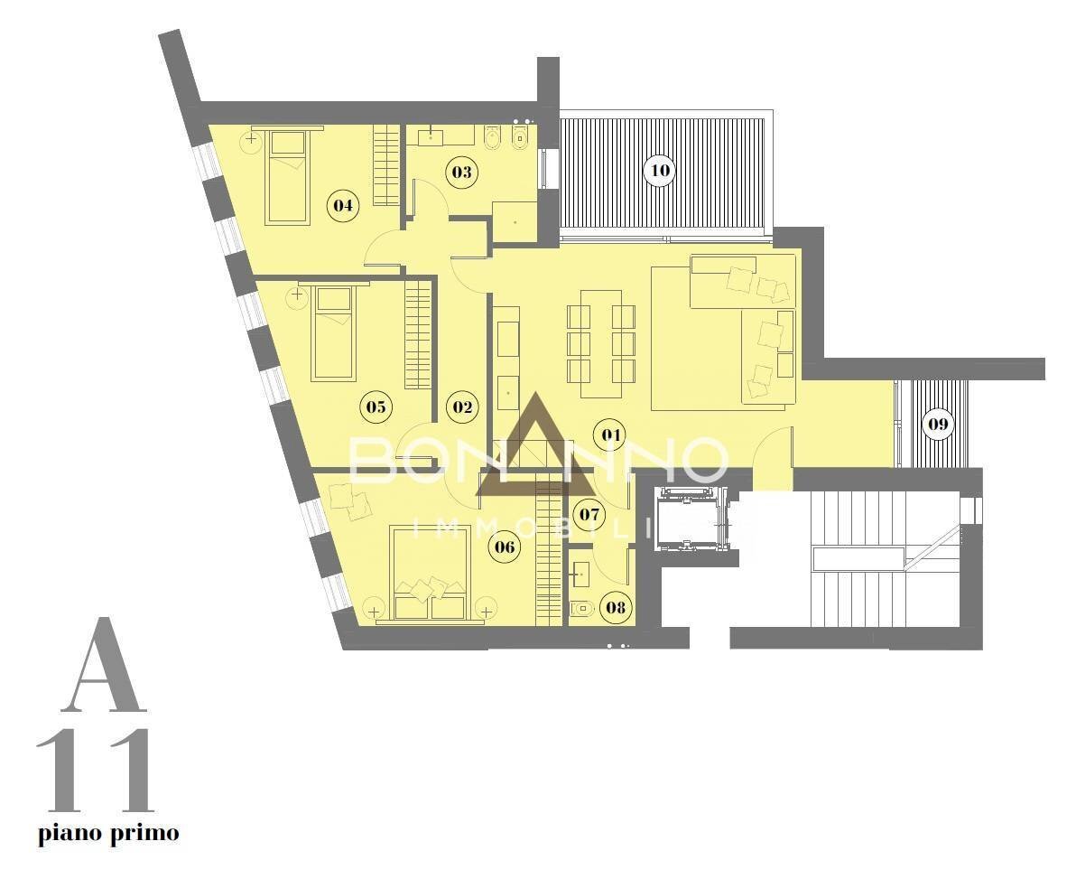 Foto 5 - Apartment PIAZZA POLONI DON VITTORIO, Montebelluna - floor plans 1