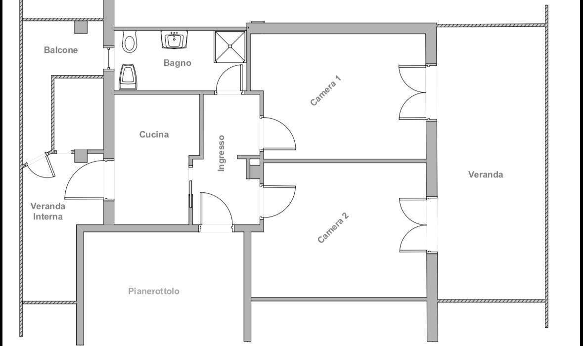 Foto 23 - Trilocale Alessandria - planimetria 1