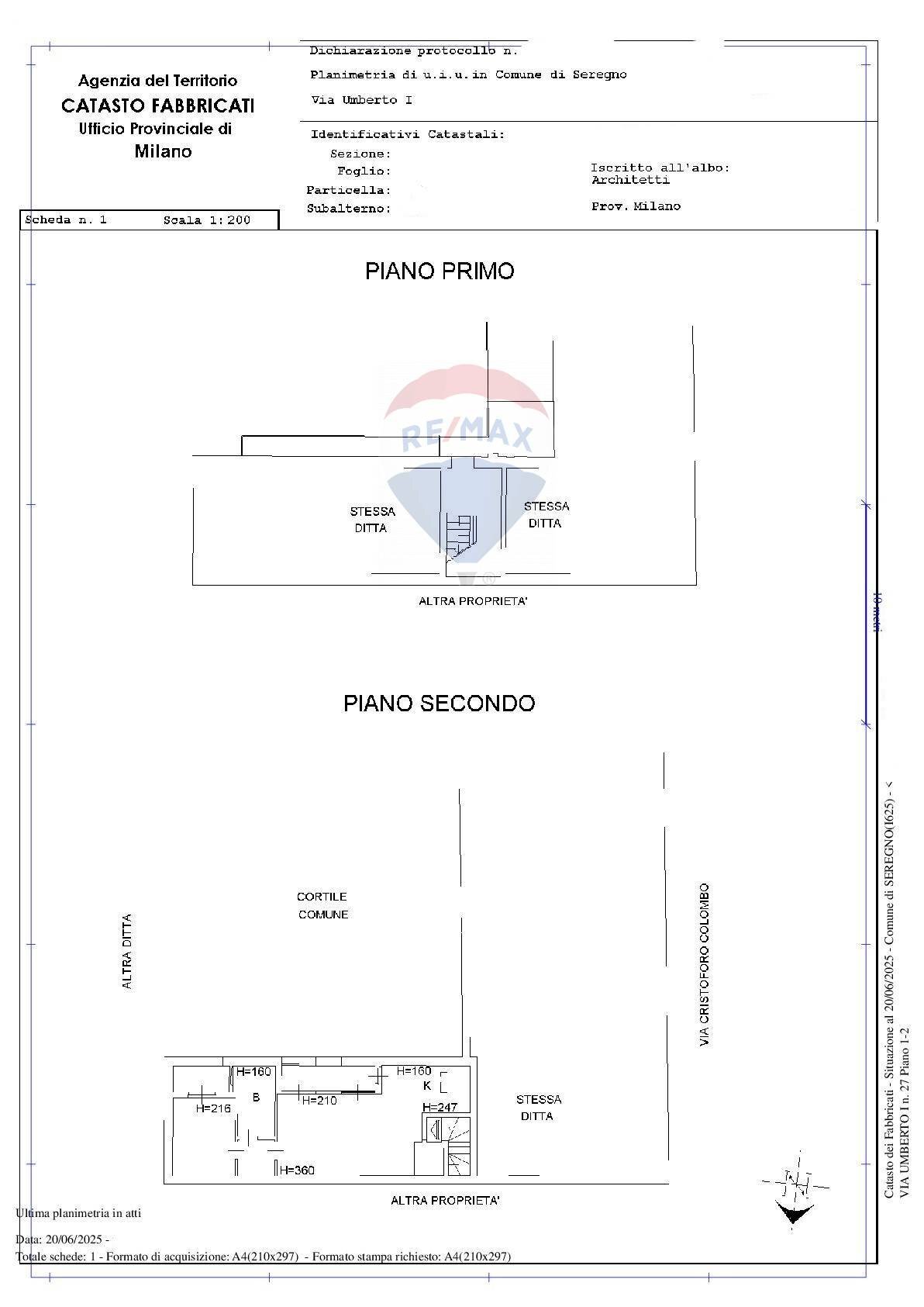 Pianta 2D - Bilocale Via Umberto I
 
94, Seregno - planimetria 1