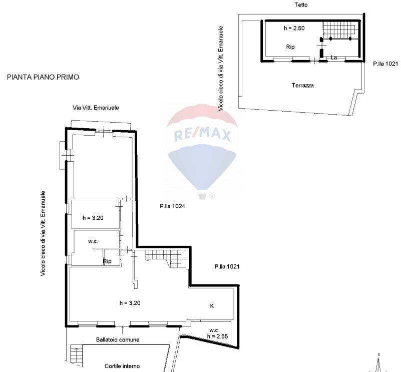 Pianta 2D - Casa semi indipendente Via Vittorio Emanuele secondo
 
153, Acireale - planimetria 1