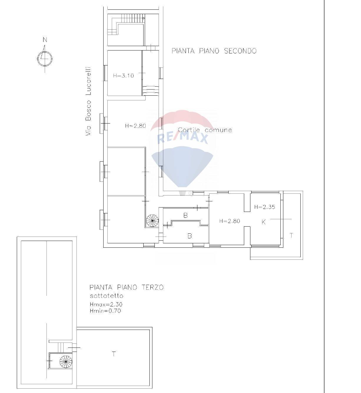 Pianta 2D - Apartment Via Aurelio Bosco Lucarelli, Nocera Inferiore - floor plans 1
