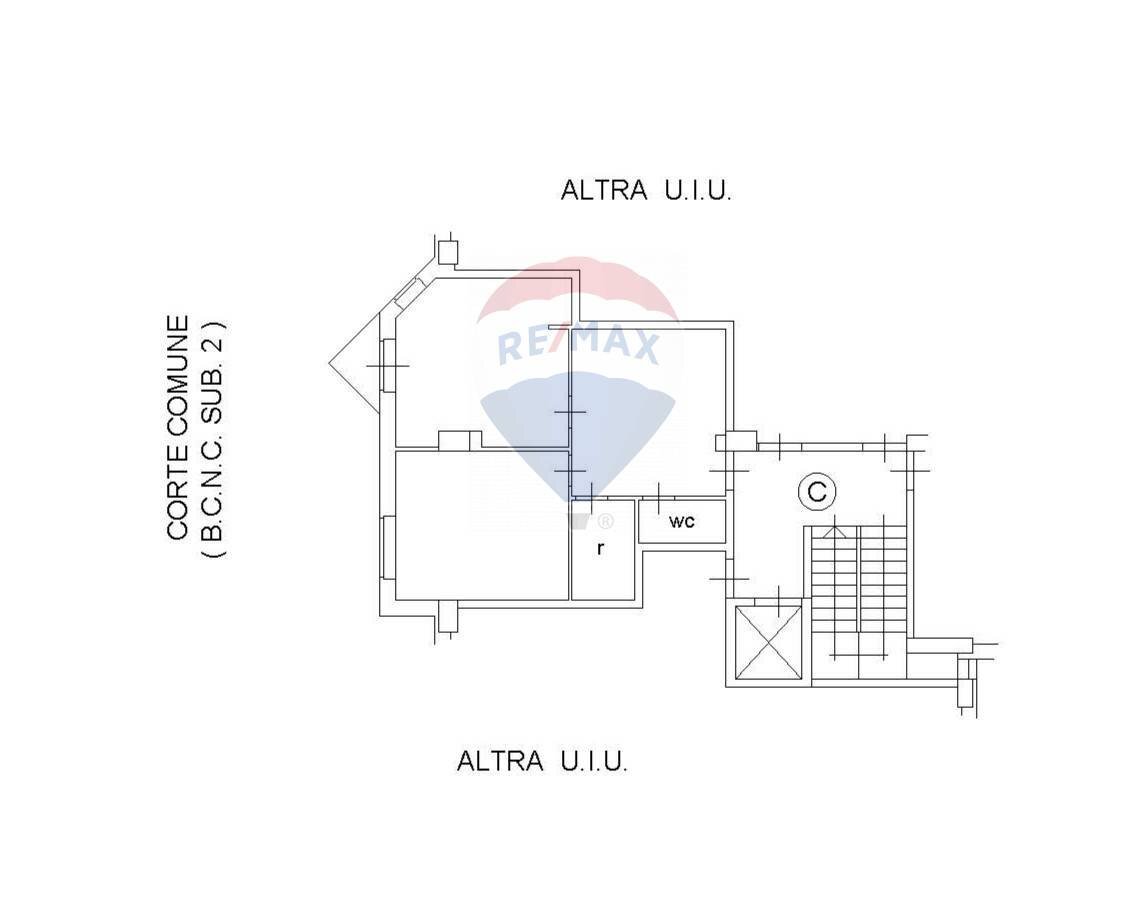 Pianta 2D - Ufficio Via Antonio Gramsci
 
107, Foggia - planimetria 1