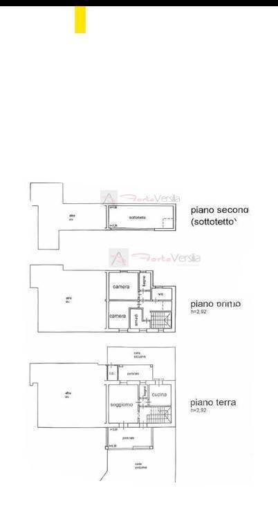 Foto 40 - Casa semi indipendente Montignoso - planimetria 1