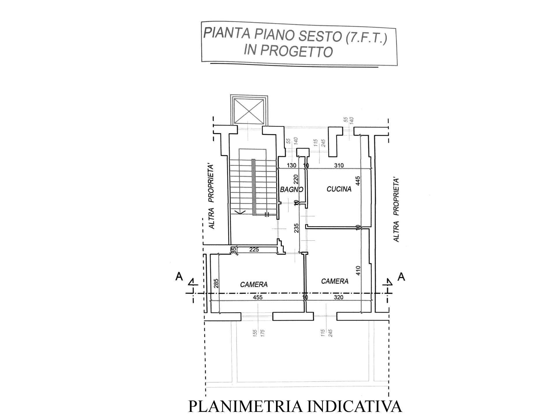 Foto 25 - Three-room apartment Via Banchette, Torino - floor plans 1