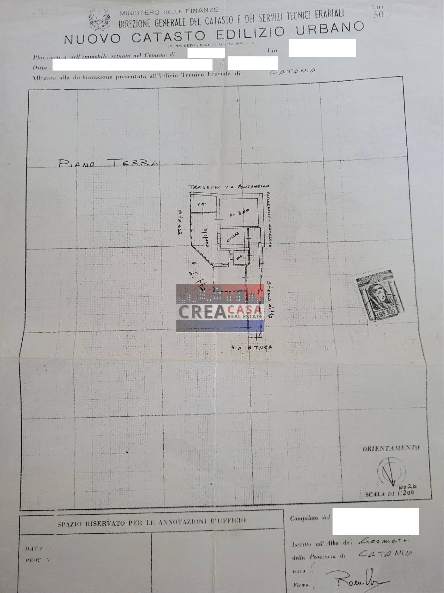 Foto 20 - Appartamento via Etnea, Mascali - planimetria 1