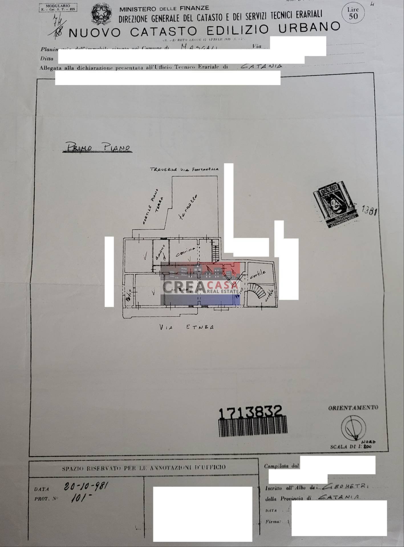 Foto 42 - Apartment via Etnea, Mascali - floor plans 1