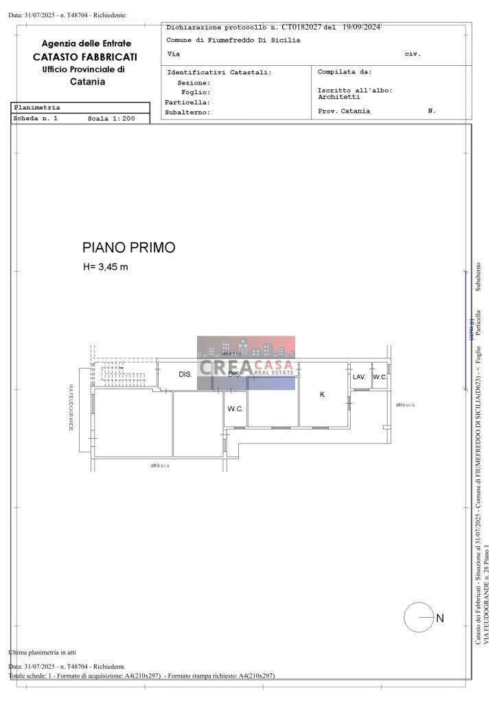 Foto 25 - Apartment Via Feudogrande, Fiumefreddo di Sicilia - floor plans 1