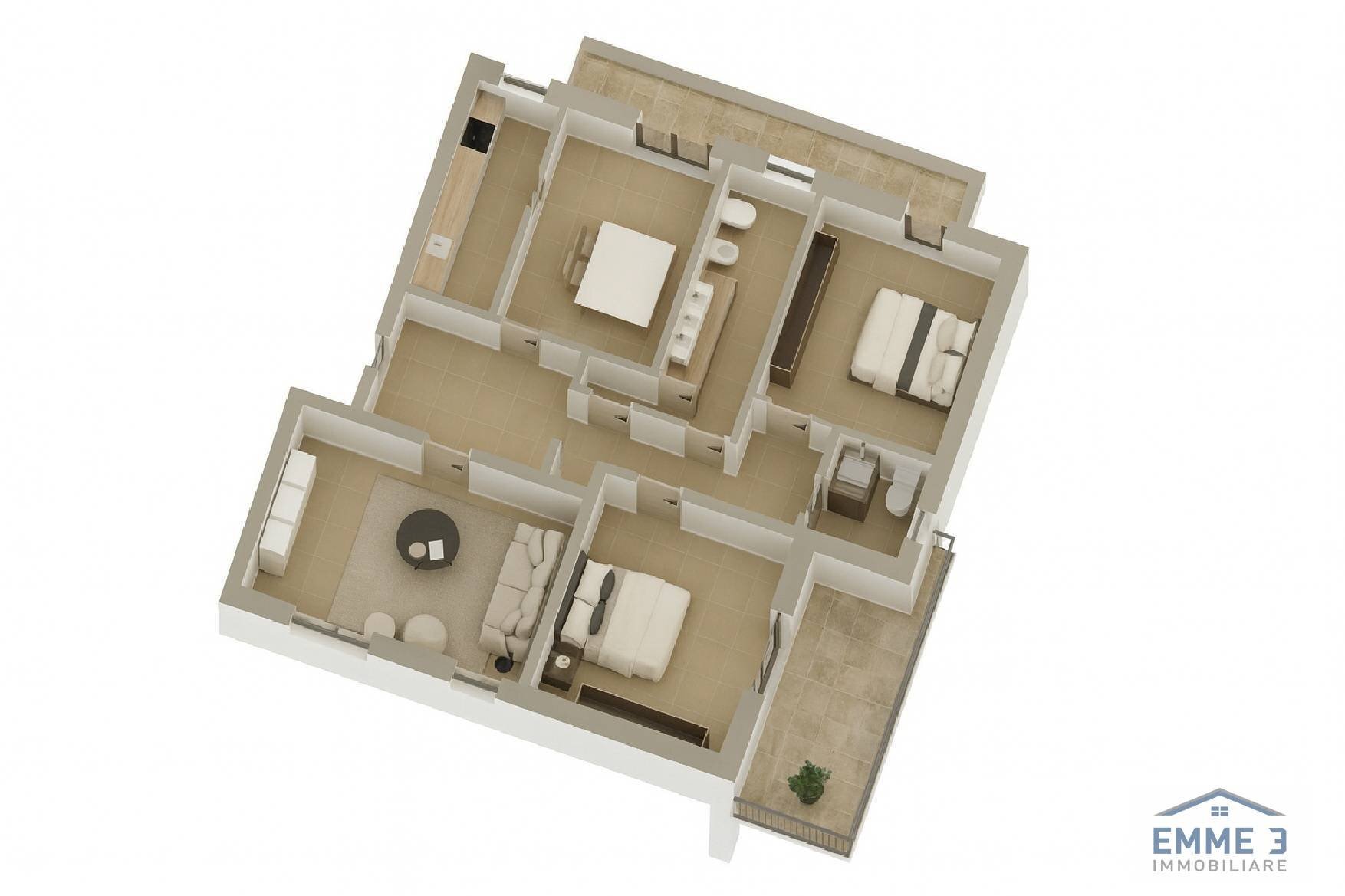 Foto 34 - Quadrilocale Via Paolo Sacco
 
20, Alessandria - planimetria 1