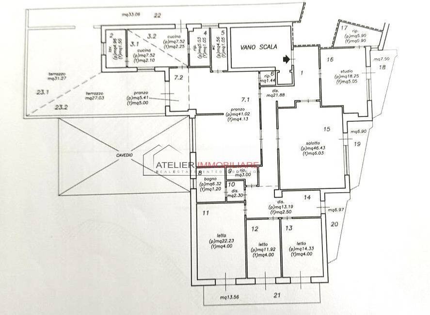 Foto 32 - Appartamento Via Dante
 
120/A, Ragusa - planimetria 1