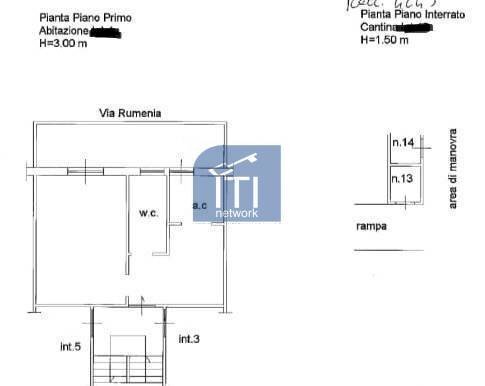 planimetria - Two-room apartment Via Rumenia, Pomezia - floor plans 1