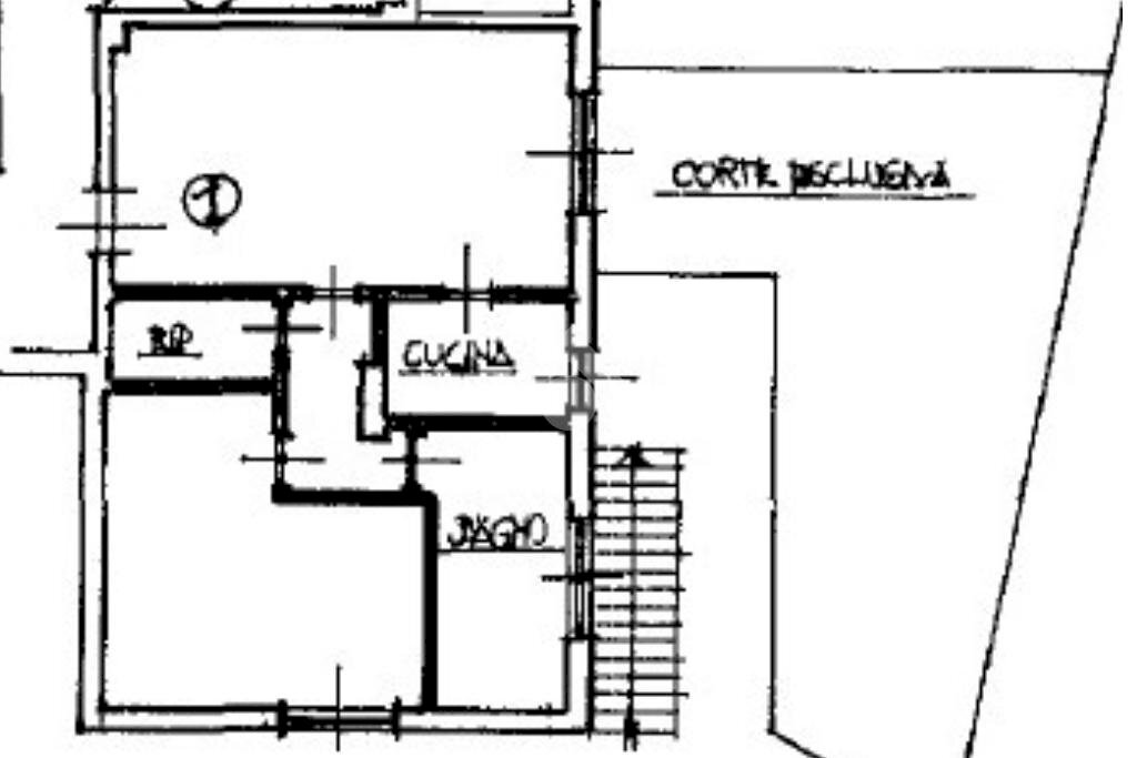 Trilocale Via C. Trattenero, Bussoleno - planimetria 1