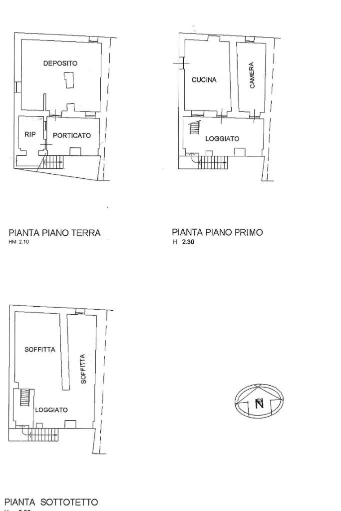 Rustico Via Gaeta, Val di Chy - planimetria 1