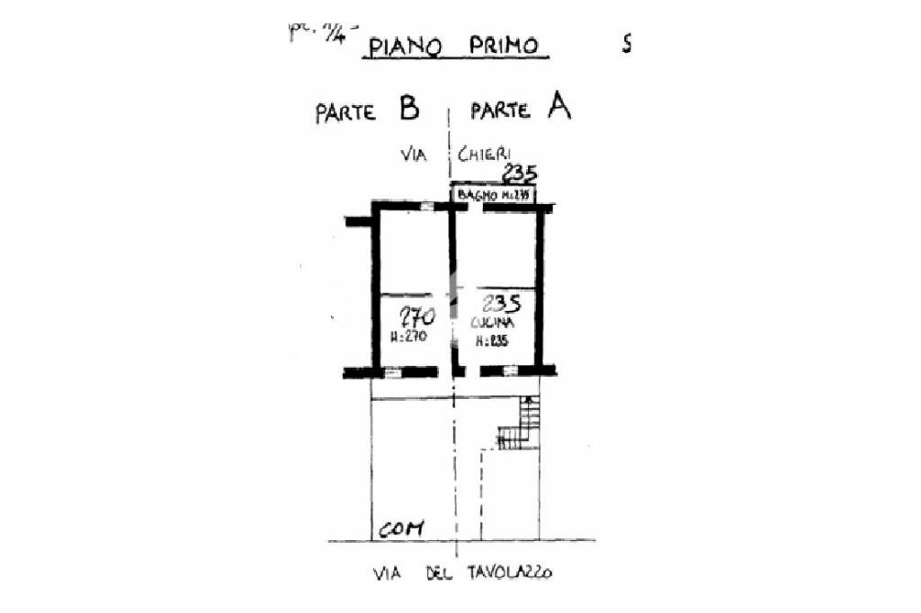 Four-room apartment Via Tavolazzo, Poirino - floor plans 1