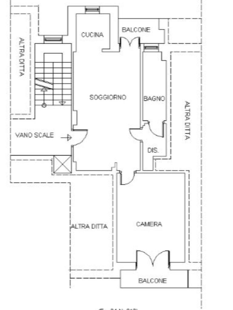 Bilocale Via Circonvallazione Interna, Orbassano - planimetria 1