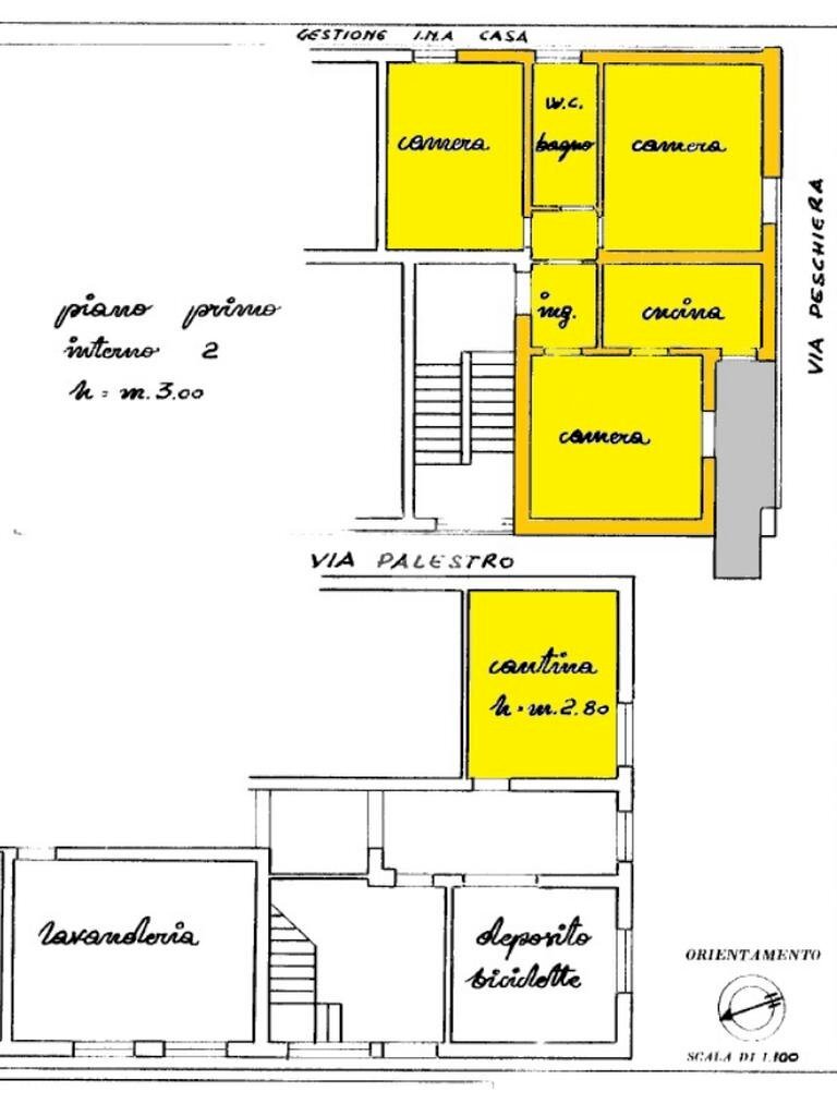 Trilocale Via Palestro, Castelfranco Emilia - planimetria 1