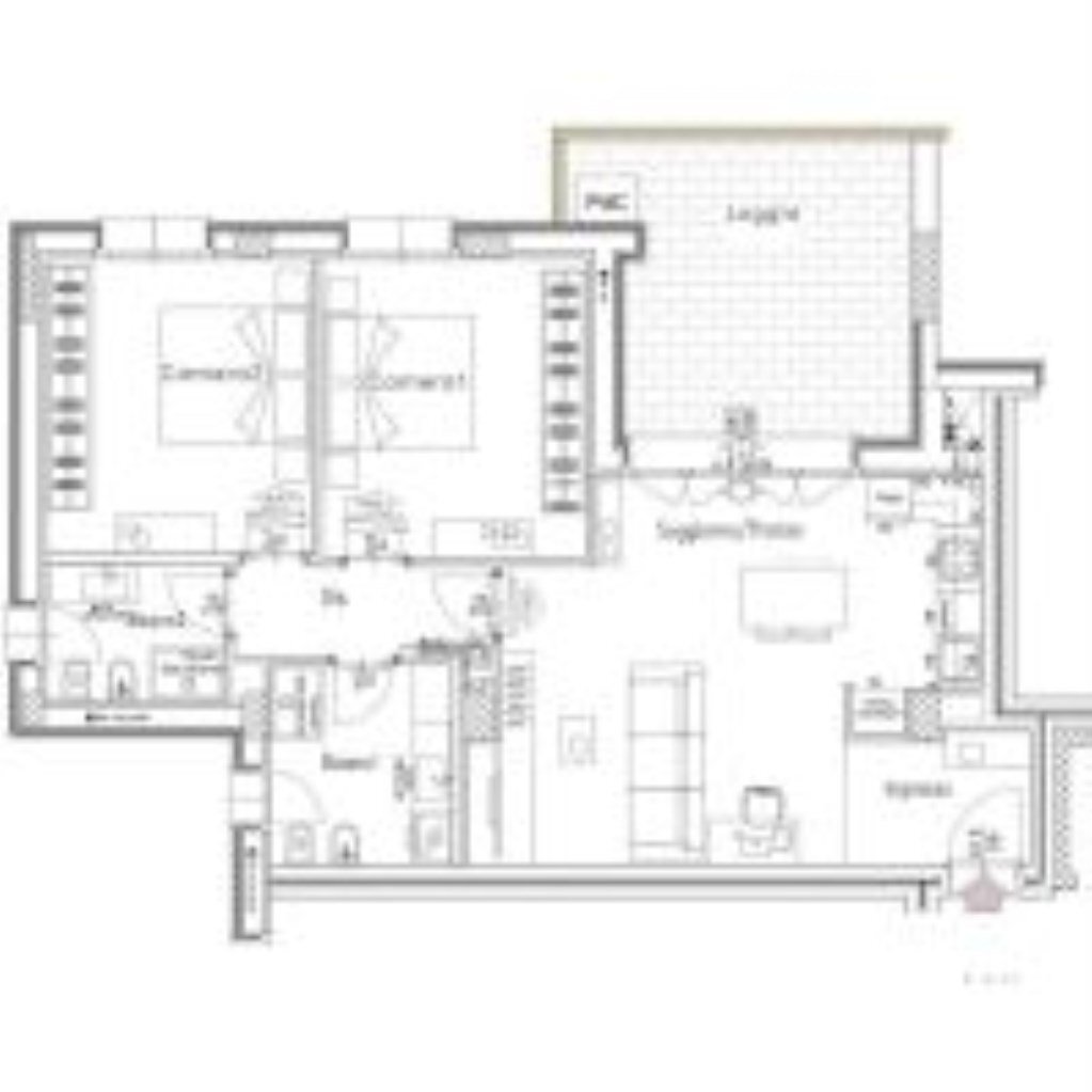 Trilocale Via Ghiaradino, 1/b, Granarolo dell'Emilia - planimetria 1