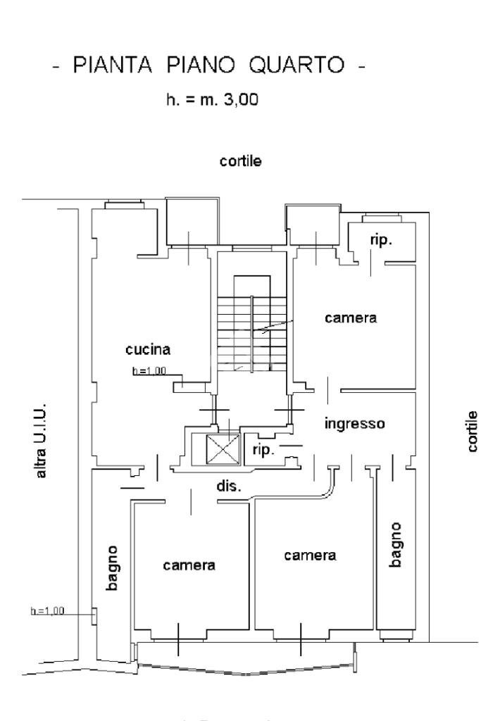 Quadrilocale Via parmentola, Torino (zona Pozzo Strada) - planimetria 1