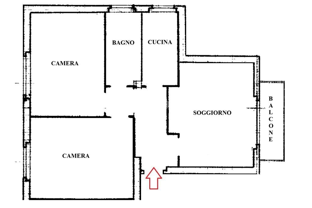 Three-room apartment Via P. Appiani, Senago - floor plans 1