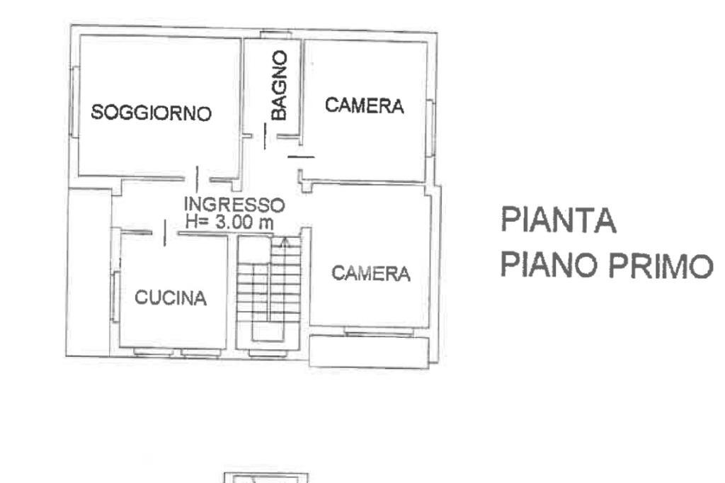 Trilocale Via Provinciale, Momo - planimetria 1