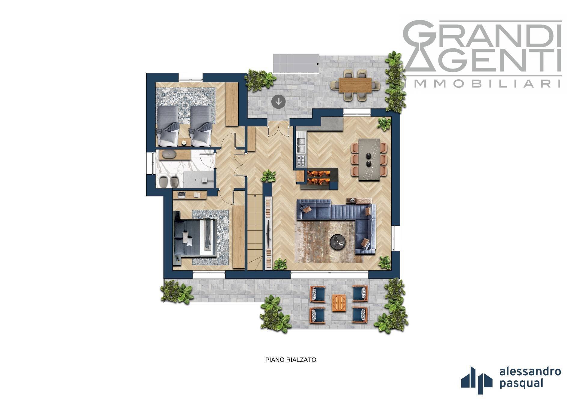 Foto 32 - Villa via san zeno
 
43, Torri del Benaco - planimetria 1